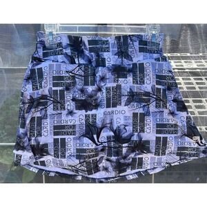 Domyos Wms Skort Skirt 'Made For Cardio' Sz S Black Sport Pickleball Golf Tennis